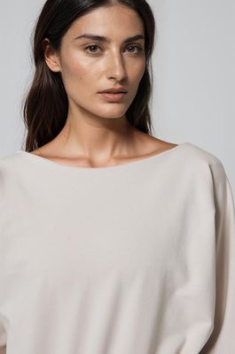 MPG Comfort Lite Boat Neck Long Sleeve Stone