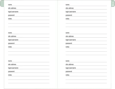 Peter Pauper Internet Log Book Eucalyptus