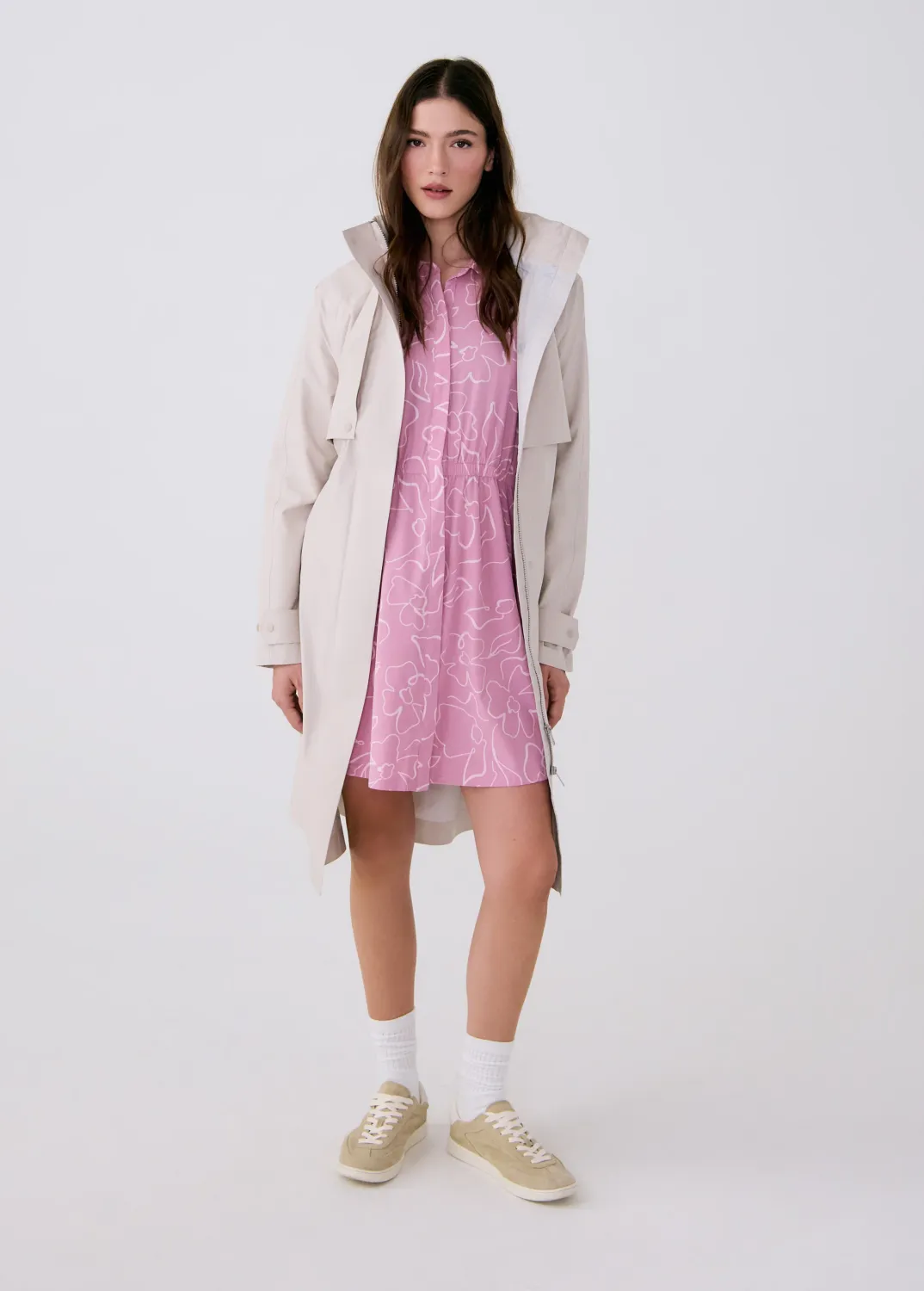 Lole Alize Trench Coat Abalone Lole Alize Trench Coat Abalone