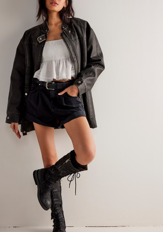 Free People Danni Short Midnight