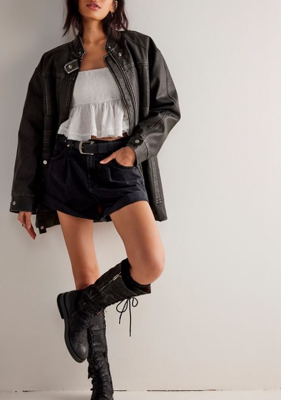 Free People Danni Short Midnight