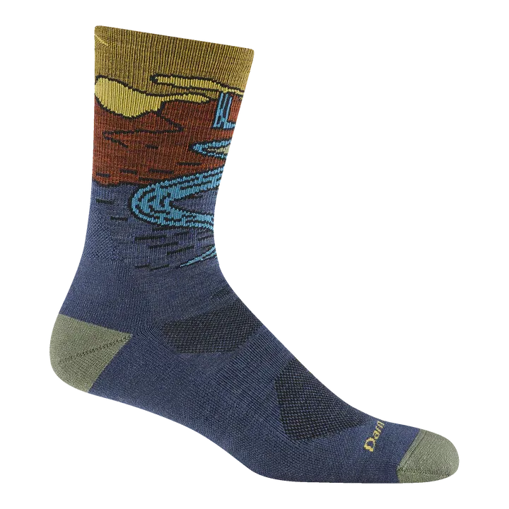 Darn Tough 5020M Chasing Waterfalls Light, Size: Medium, Color: Denim