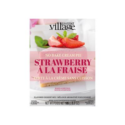 Gourmet Village No Bake Cream Pie Strawberry