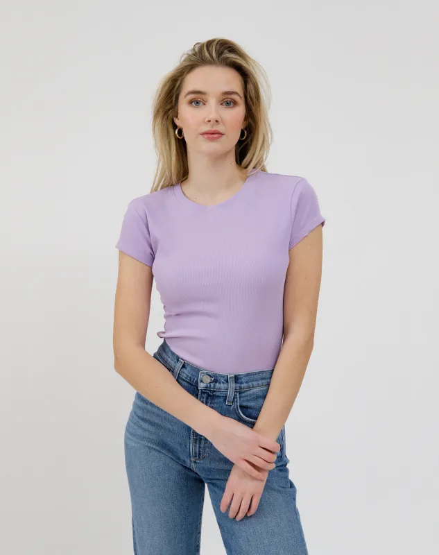 Brunette the Label Spring Ribbed Tee