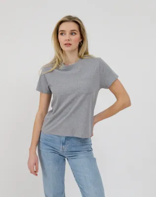 Brunette the Label Regular Tee with Pocket