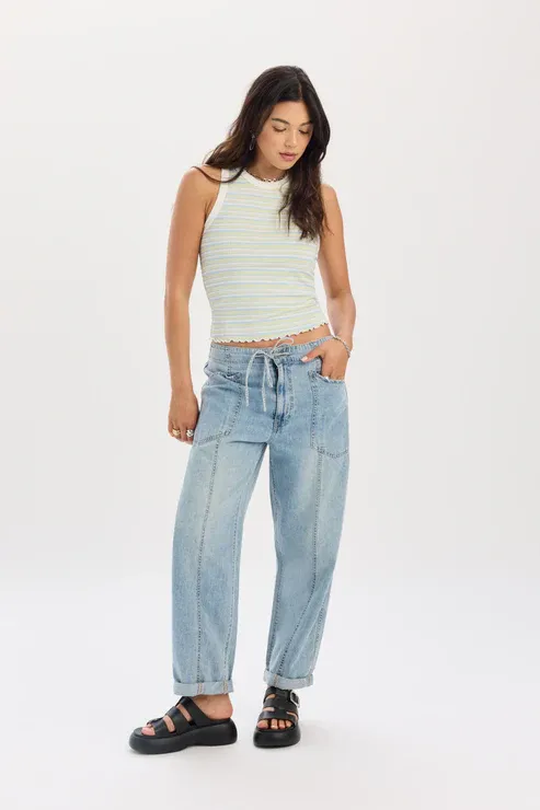 Daze Villa Drawstring Barrel Leg Wild Card