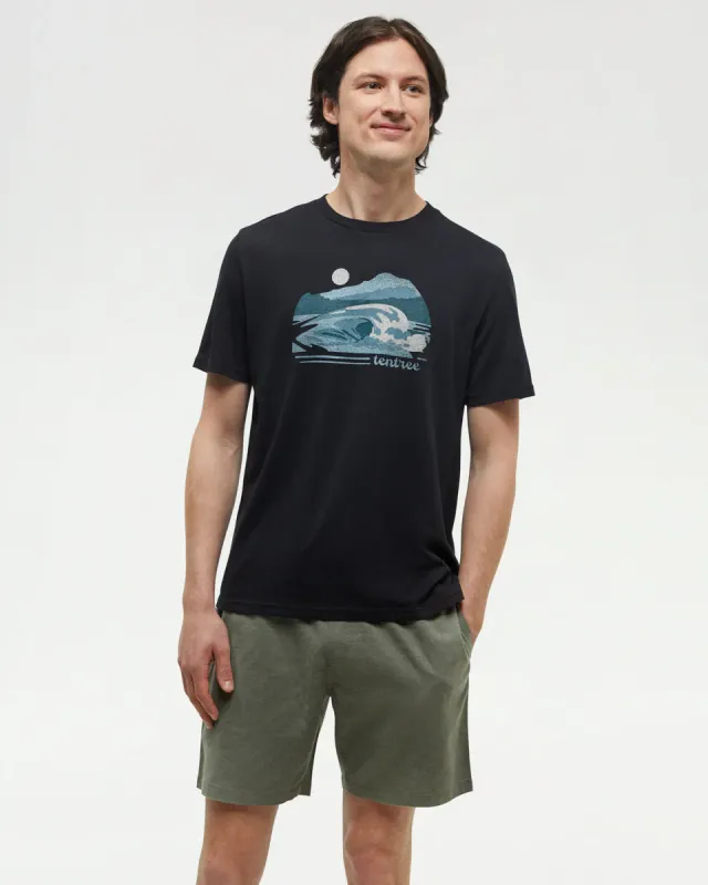 Ten Tree M Breaker T-Shirt Meteorite Black/Mineral