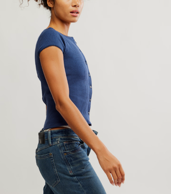 Free People Most Wanted Cardi Navy