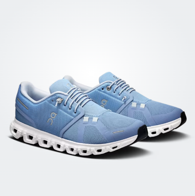 On Cloud 6 Women Chambray/White