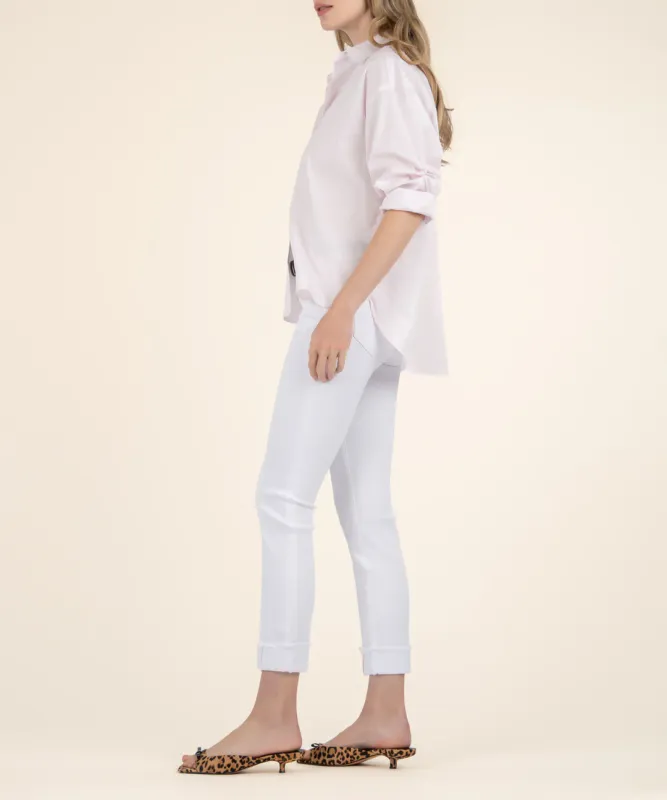 Kut From The Kloth Amy Crop Princess Seam Optic Wh