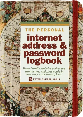 Peter Pauper Internet Log Book Old World Peter Pauper Internet Log Book Old World