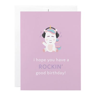 Classy Cards Greeting Card Kids Rockin Birthday