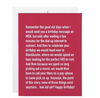 Classy Cards Greeting Card Birthday VHS