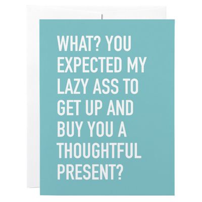 Classy Cards Gift Card Lazy Ass