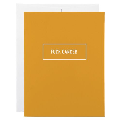 Classy Cards Greeting Card Fuck Cancer
