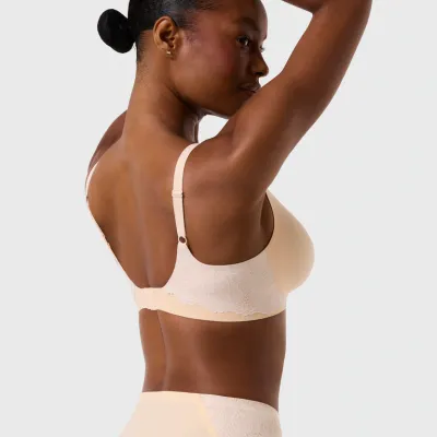 Evelyn & Bobbie Beyond Bra Peach Rose Lace