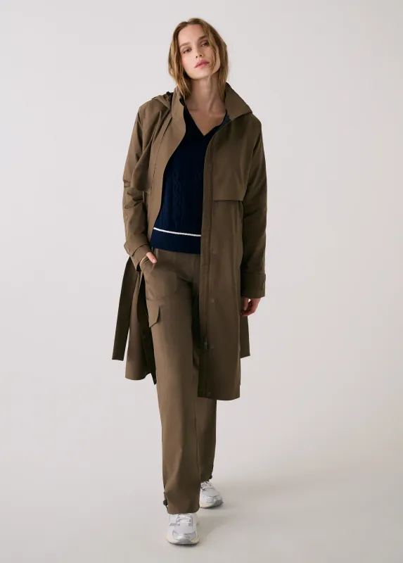 Lole Alize Trench Coat Mocha