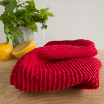 Danica Ripple Dishcloth Red Set/2
