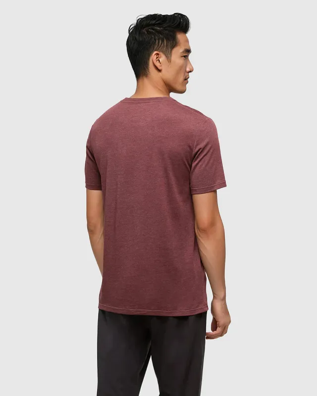 Ten Tree M Baker T-Shirt Deep Burgundy Heather