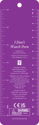 Peter Pauper Beaded Bookmark I don't watch porn