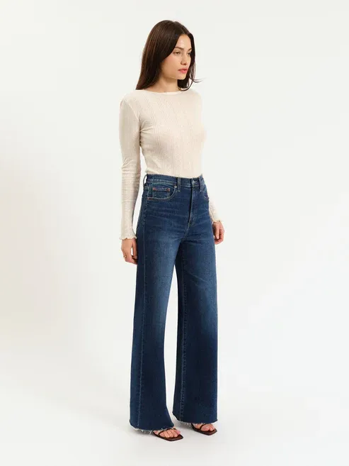 Daze Far Out without Seaming HR Wide Leg Waterfall