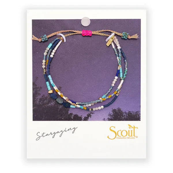Scout Mixed Media Lapis Stone of Truth Gold Scout Mixed Media Lapis Stone of Truth Gold