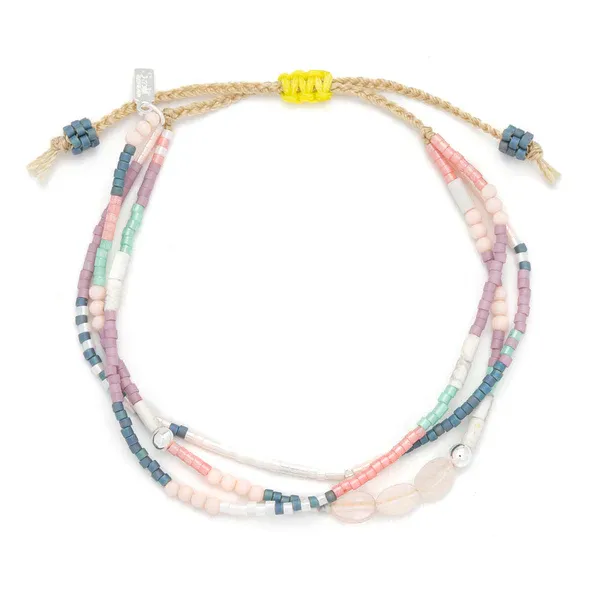 Scout Mixed Media Rose Quartz Stone of the Heart Silver