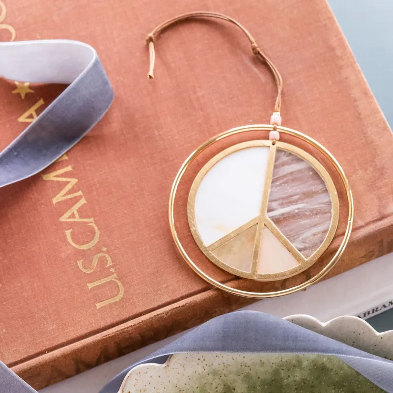 Scout Stained Glass Light Catcher Peace Sign Scout Stained Glass Light Catcher Peace Sign