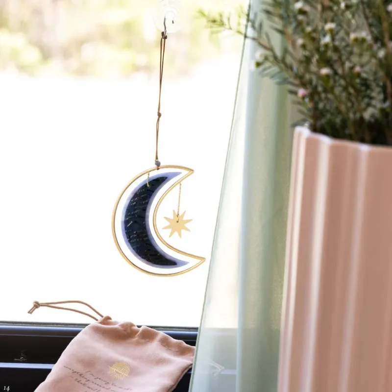 Scout Stained Glass Light Catcher Moon Star Scout Stained Glass Light Catcher Moon Star