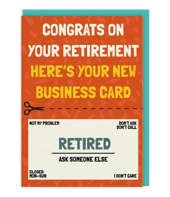 Ohh Deer Retirement Business Card