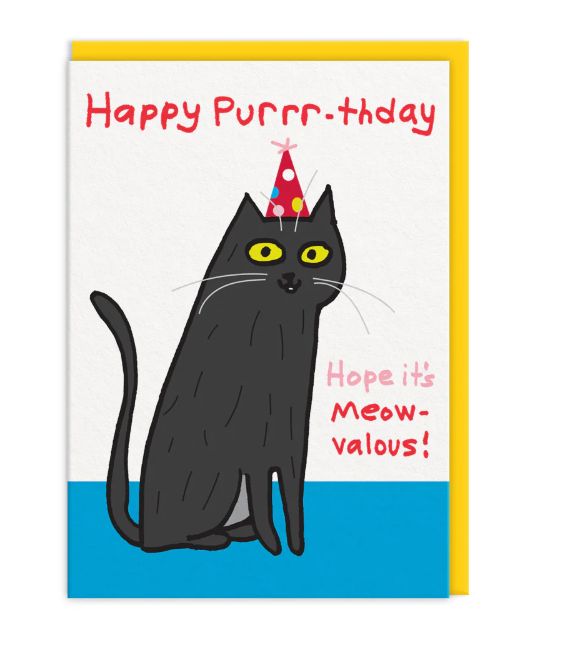 Ohh Deer Hope It's Meow-valous! Birthday Card