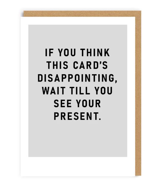 Ohh Deer Disappointing Card