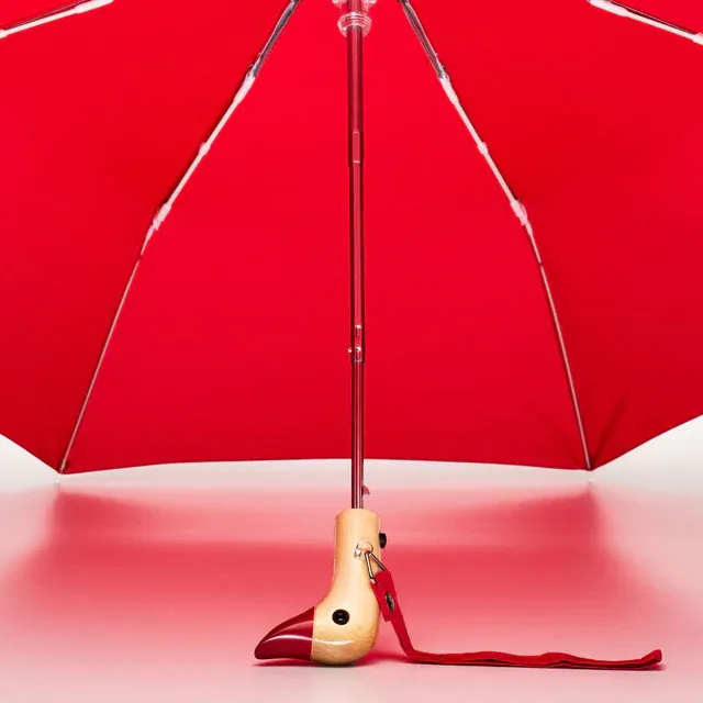 Duckhead Red Compact Umbrella