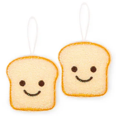 Kikkerland Toast Scrub Sponge
