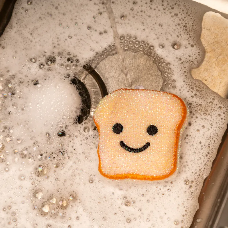 Kikkerland Toast Scrub Sponge