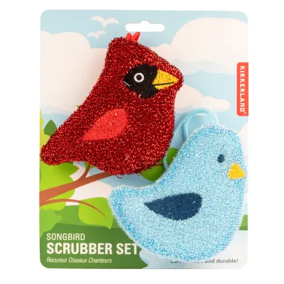 Kikkerland Songbird Scrubber Set