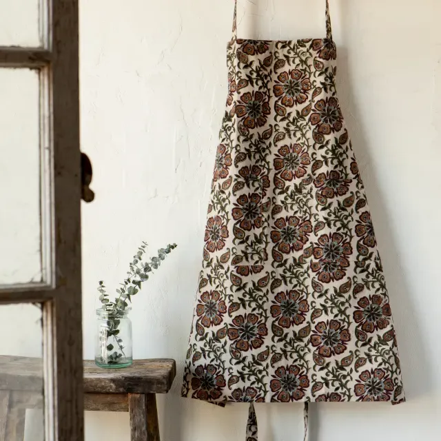 Danica Apron Block Print Elysian