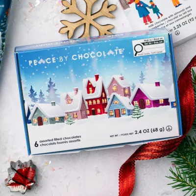 Peace by Chocolate Holiday 6 Peace Box Assorted Peace by Chocolate Holiday 6 Peace Box Assorted