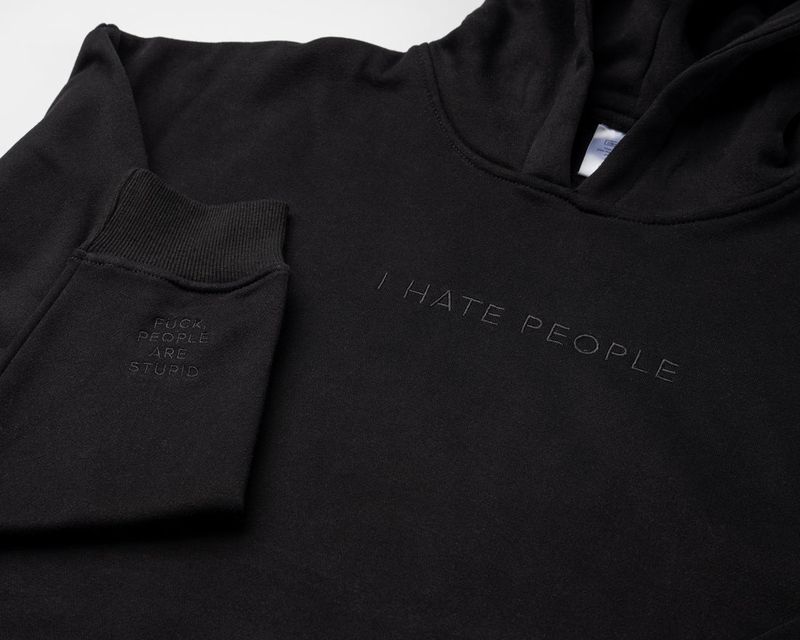 Classy Cards Hoodie I Hate People