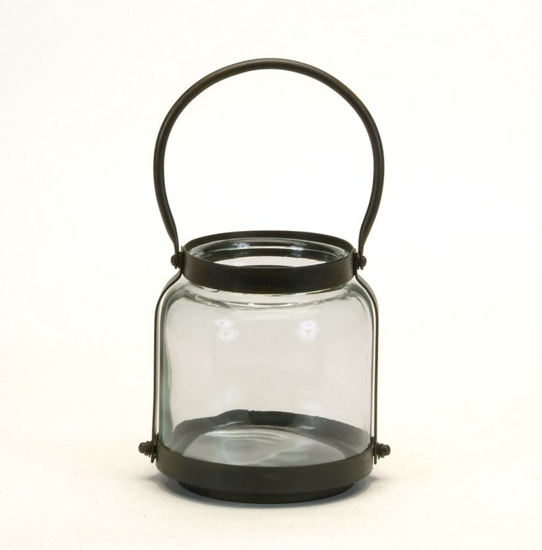 Bacon Basketware Small Round Jar with Handle