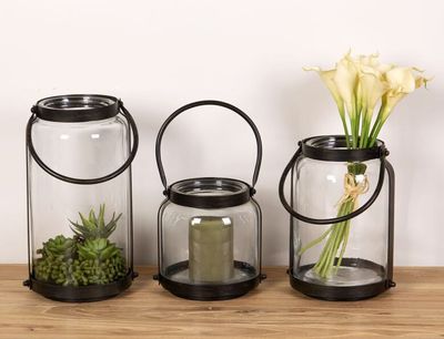 Bacon Basketware Medium Round Jar with Handle