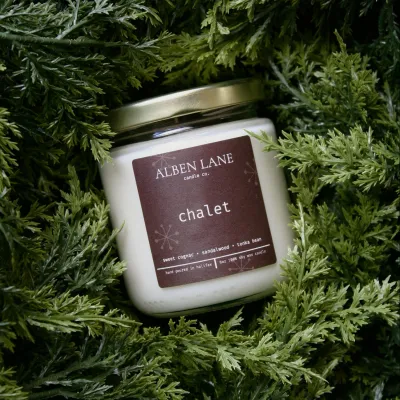 Alben Lane Chalet Candle 8oz Alben Lane Chalet Candle 8oz