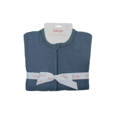 Lulujo Muslin Sleep Sack Navy Night