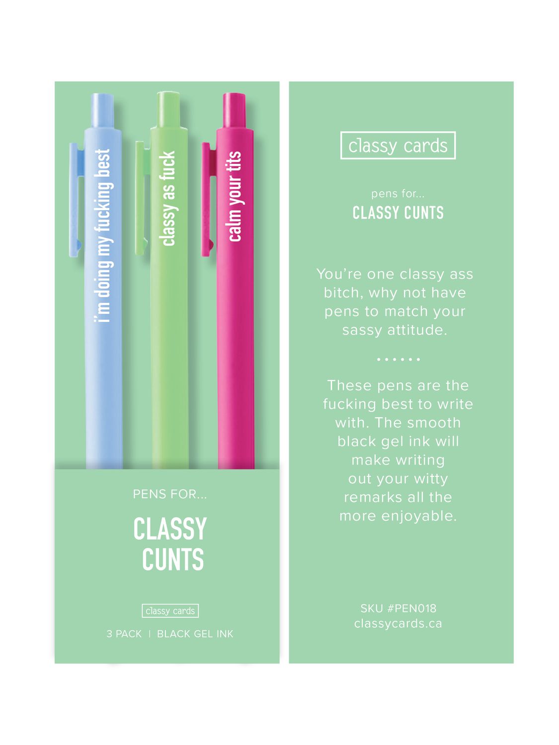 Classy Cards Pens Classy Cunts
