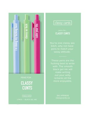 Classy Cards Pens Classy Cunts
