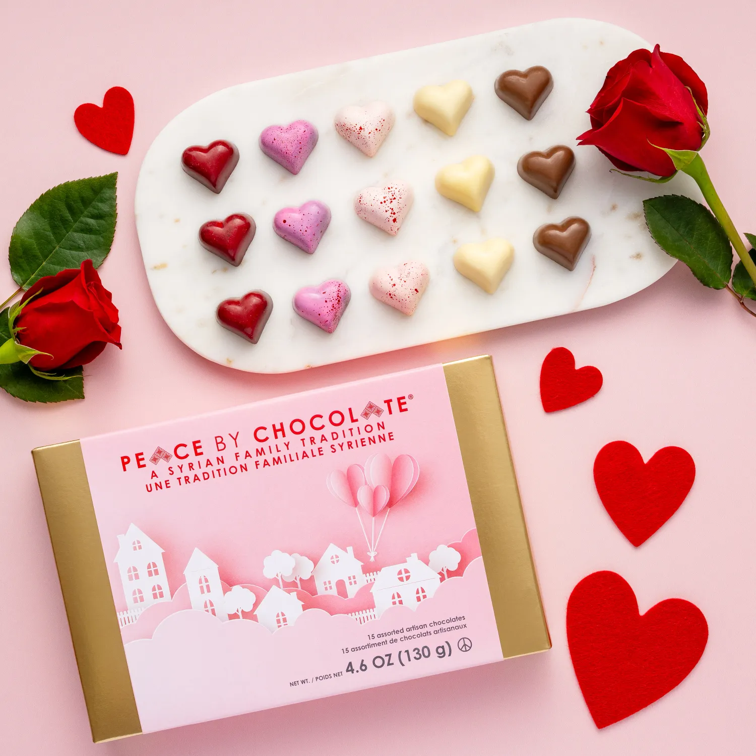 Peace by Chocolate Valentine 15 Peace Box Assorted