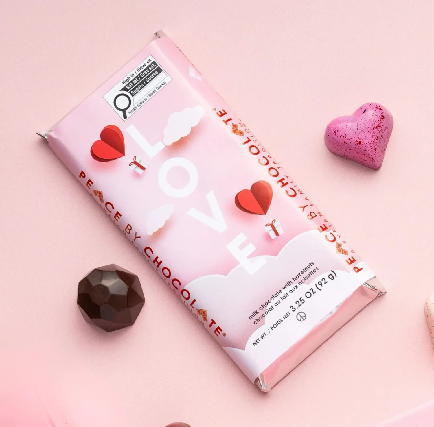 Peace by Chocolate 92g Love Bar
