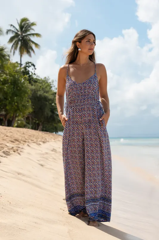 XIX Palms x Tribal Braided Strap Jumpsuit St Kitts XIX Palms x Tribal Braided Strap Jumpsuit St Kitts