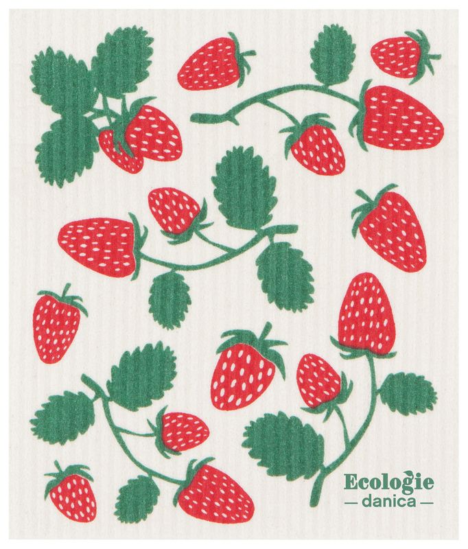 Danica Swedish Dishcloth Strawberries