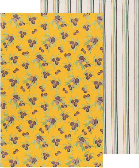 Danica Dishtowels Olives Set/2